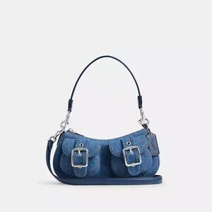 COACH Ashton Blue Denim Shoulder/Crossbody Bag NWT